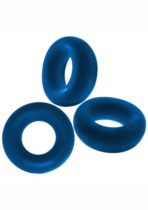 OXBALLS FAT WILLY 3 PK JUMBO C-RINGS BLUE - Image 2