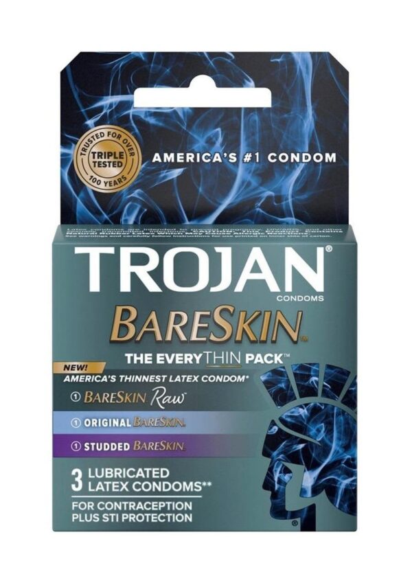 CONDOM TROJAN BARESKIN THIN 3PK