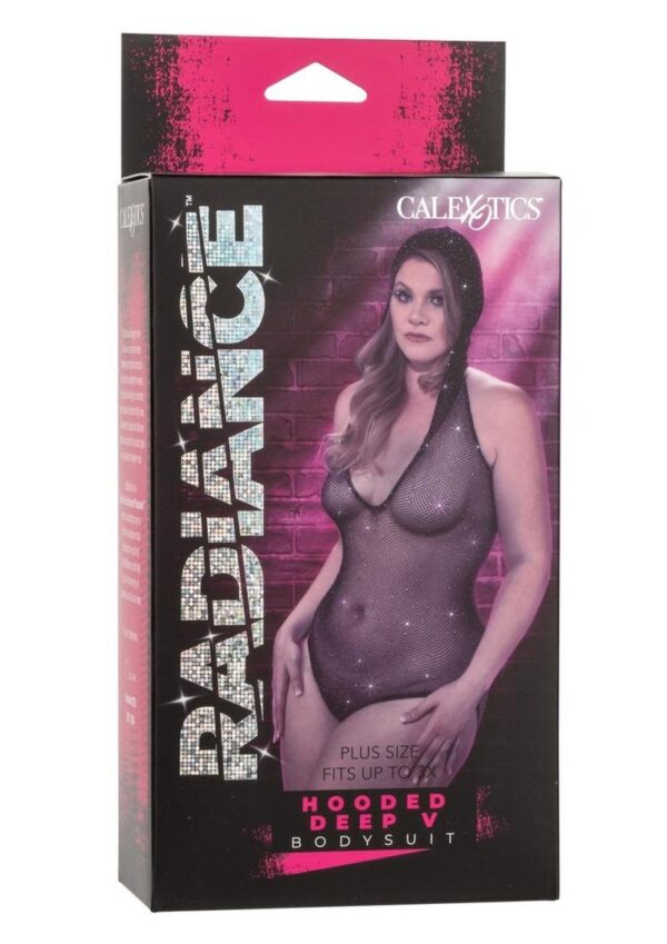 CAL EX RADIANCEHOODED DEEP V BODYSUIT BLK