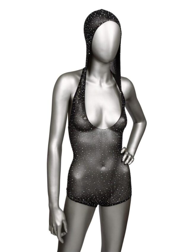 CAL EX RADIANCEHOODED DEEP V BODYSUIT BLK - Image 2