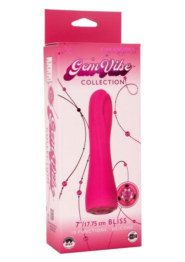 CAL EX GEM VIBE COLLECTIONS 7" BLISS SILICONE VIBE PNK