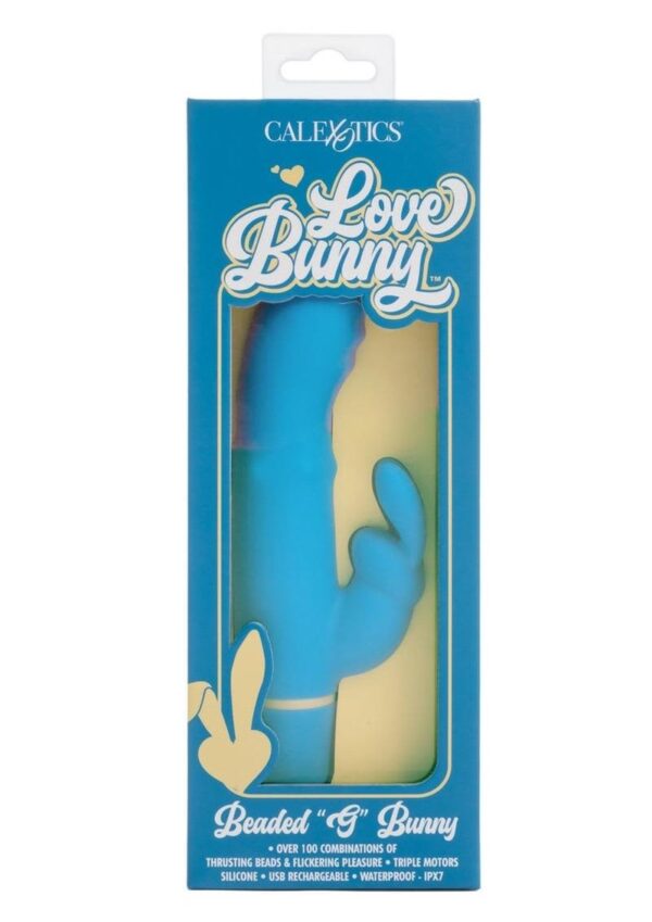 CAL EX LOVE BUNNY BEADED G BUNNY BLUE