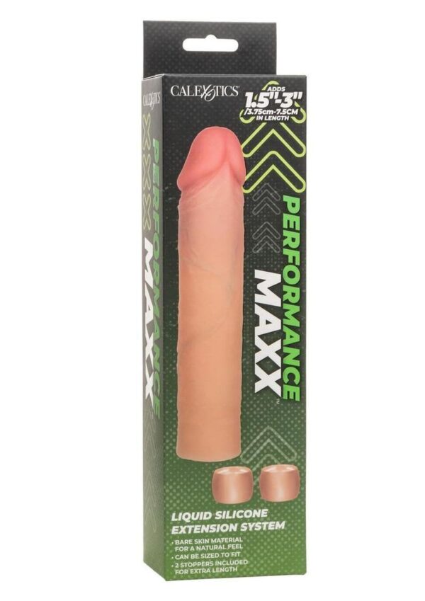 CAL EX PERFORMANCE MAXX LIQUID SILICONE EXTENSION 1.5" FLESH
