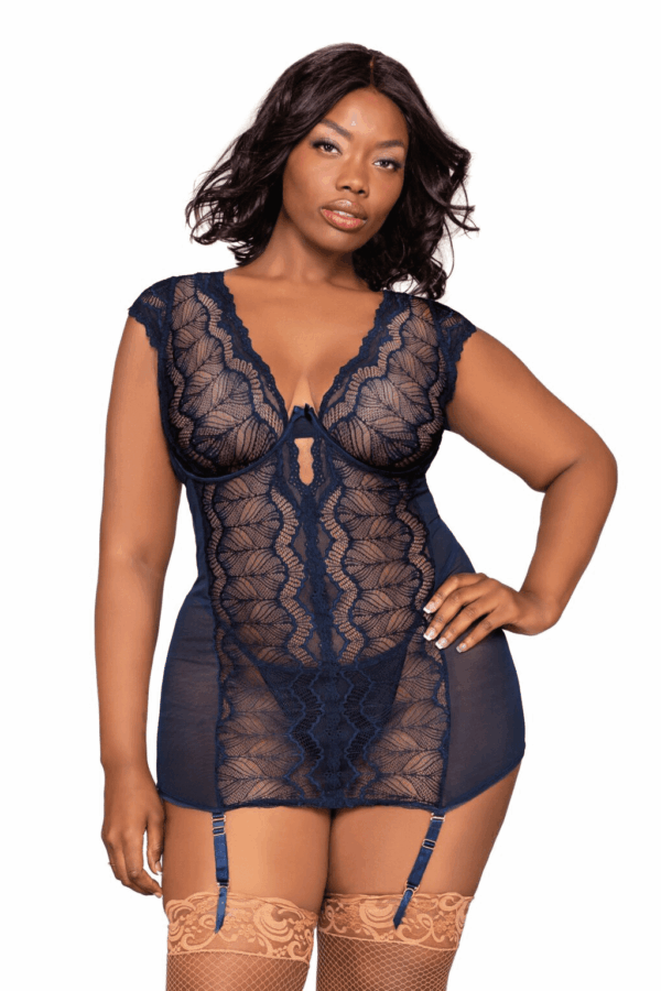 DG 12426X LACE CHEMISE NOCTURNAL 1X