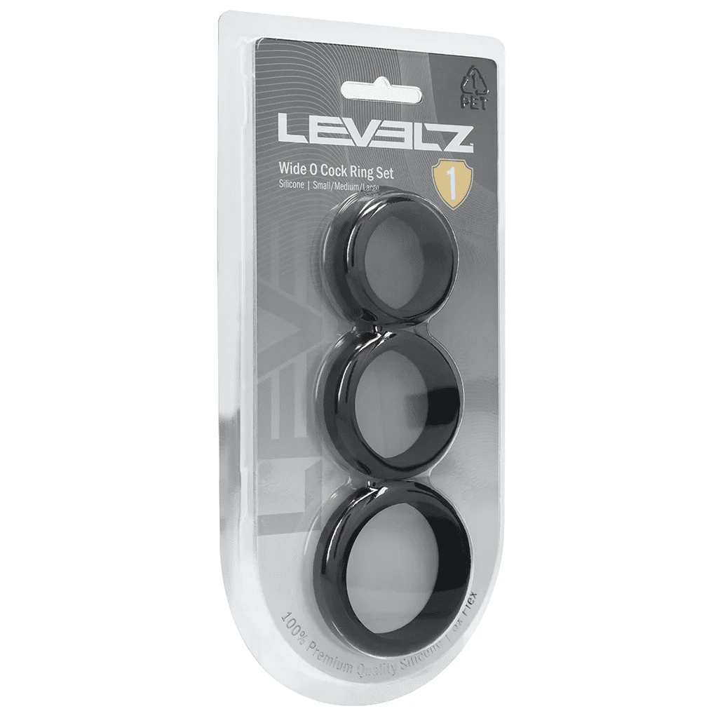 LEVELZ 3 Piece Wide O Cock Ring Set - Image 4